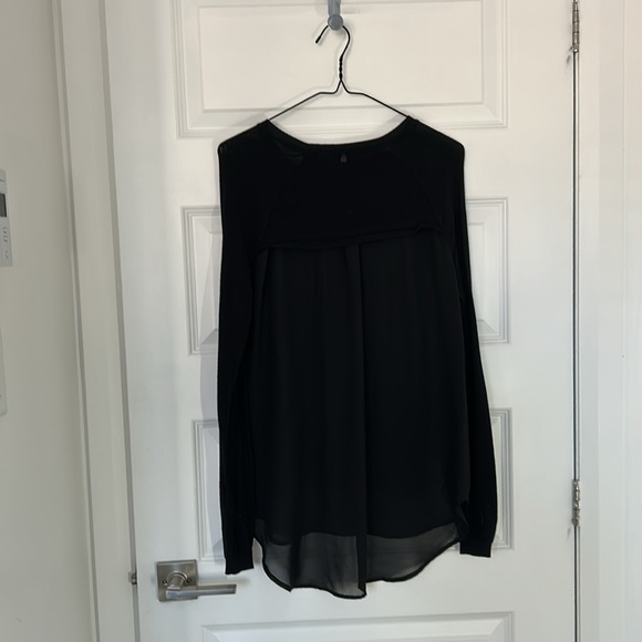 RUDSAK - Dionne long sleeve black sheer panel sweater size small neutral casual - Picture 9 of 10
